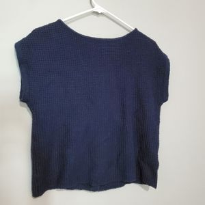 Boatneck Button-Back Sweater Tee
